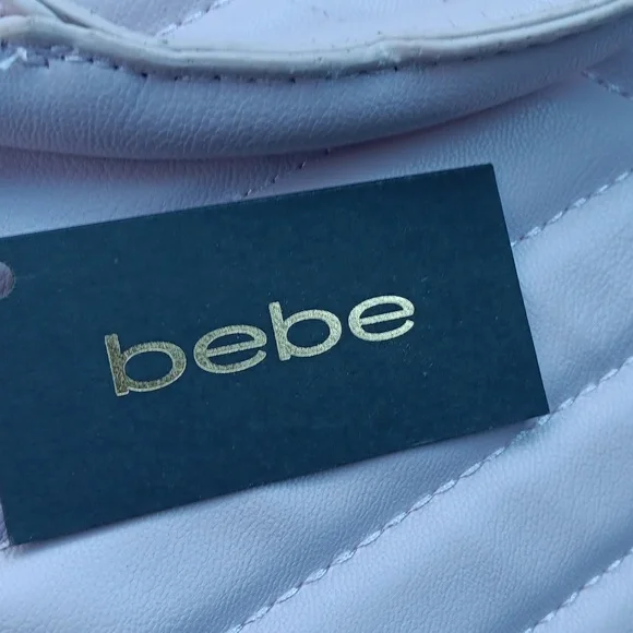 Bebe White Quilted Women's Bag - Picture 6 of 6